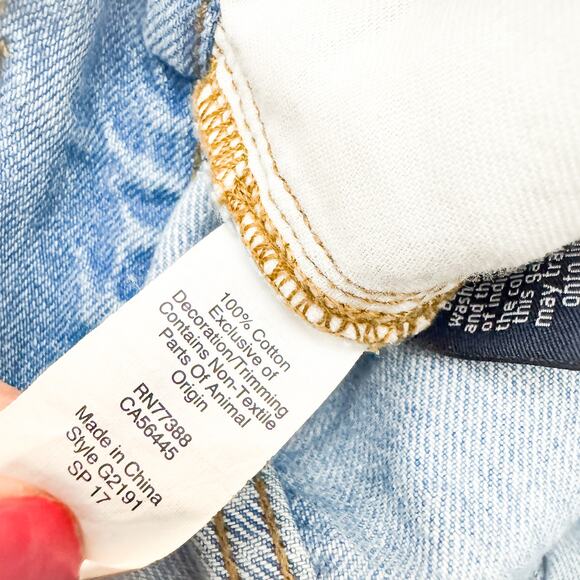 Madewell The Perfect Vintage Jean Embroidered Light Wash Denim Size 28 - Picture 8 of 9